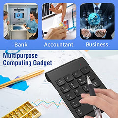 cimetech Wireless Number Pad, 18 Keys Numeric Keypad with USB Receiver