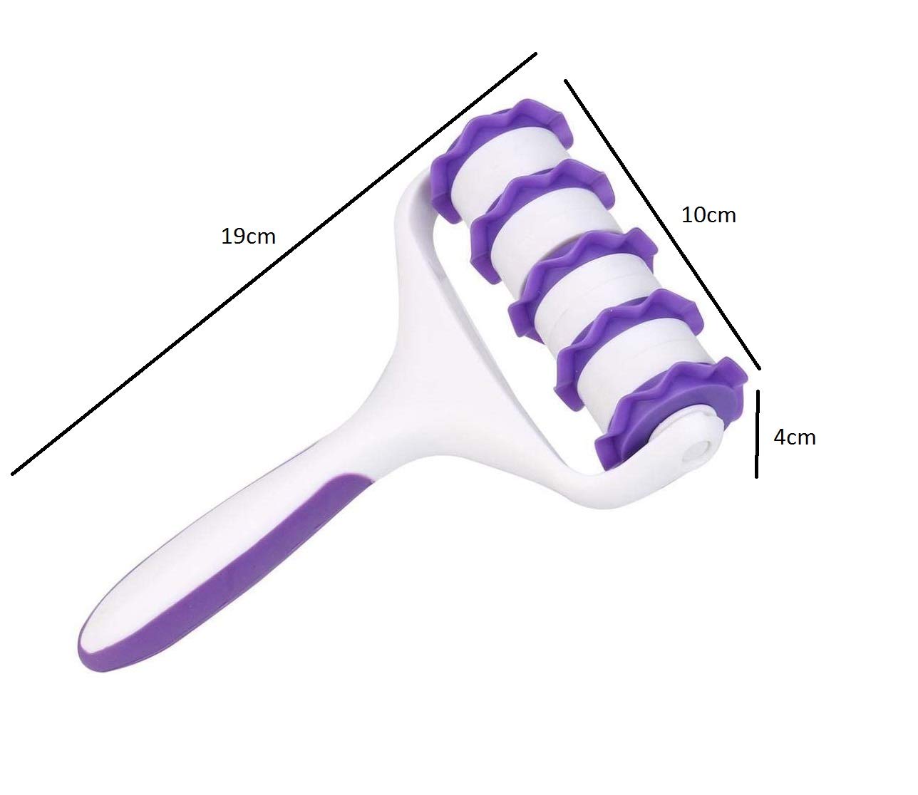SYGA Fondant Strip Ribbon Cutter Sugarcraft Tool Pin Embosser Roller