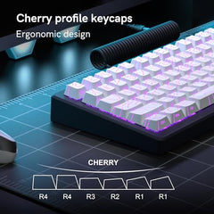 dagaladoo Cute PBT keycaps,Coffee Cat, XDA Profile Keyboard Keycaps