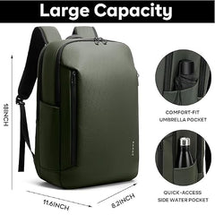Red Lemon BANGE Venture 30L Laptop Backpack for Men & Women | Large Backpack with YKK Zippers | Water-Resistant, Durable Oxford & Nylon Fabric Fits 15.6" Laptops for Office & Travel (Black)