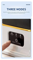 16L Semi Automatic Foldable Washing Machine with Dryer Portable 3 Modes Quick Deep Cleaning with Spin Basket Ideal For Apartments, Dorms, Hotels, Travel Suitable For Towel, Socks, Napkins (A1)