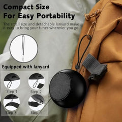 Portable Mini Bluetooth 5.3 Speaker with Stereo Sound and Deep Bass