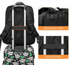 ALASKA® 35L Large Laptop Backpack for Men & Women - Heavy-Duty Hiking, Travel, Work, School, College Backpack with 15.6 Inch Laptop Compartment, Multiple Zippered Pockets, Padded Shoulder Straps