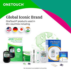 OneTouch Verio Flex glucometer with 10+50 Test Strips | Sync your results with OneTouch Reveal mobile app| Simple & accurate testing of blood sugar | Includes 10 Sterile Lancets + 1 Lancing device