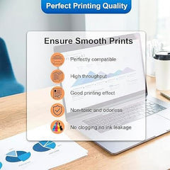 CANOFF GT53Xl for HP Black Pigment Refill Ink Compatible for HP Ink Tank 115, 310, 315, 319, 410, 415, 416, 419, 455, 500, 515, 530, 615, GT 5810, GT 5811, GT 5820 (GT53XL Black 5, 135ml)
