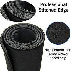 Storite 900x400x2mm Extended Gaming Mouse Pad, Desk Mat, Black | Stitched Embroidery Edges, Water Resistance Coating, Natural Non Slippery Rubber Base, For Laptop/Computer