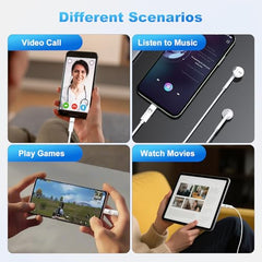 Verilux® Lighting to Type C Earphone Converter with Aluminum Alloy Housing