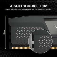 CORSAIR Vengeance DDR5 32GB (2x16GB) DDR5 Up to 6000MHz CL36 AMD EXPO Intel XMP iCUE Compatible Computer Memory – Grey (CMK32GX5M2E6000Z36)