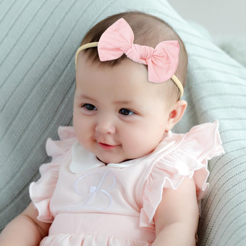 SYGA Baby Nylon Headband Bow Head Flower Children's Headwear Hair Accessories Set Of 3 Pcs (HairBand 3 - Color 1)