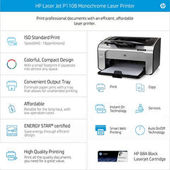 HP LaserJet Pro P1108 Plus Single Function Monochrome Laser Printer