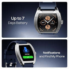 boAt Enigma Radiant Luxury Watch for Man w/1.43"(3.63 cm) AMOLED Display, AOD, Premium Metal Build, Round Dial, 200+Watch Faces, Upto 7 Days Battery Life, Fitness smartwatch for Men (Metal Black)