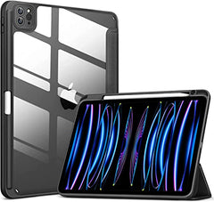 ProElite Case for iPad Air 11 Inch M4/M3/M2 2026/2025/2024, iPad Air 10.9 inch 5th/4th Gen & iPad Pro 11 inch 4th/3rd Gen 2022 case Cover, Transparent Smart Flip Cover with Pencil Holder, Lavender