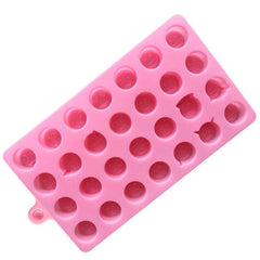 SYGA 28-Cavity Emoji Emotion Cake Mold Smiley Chocolate Candy Baking Mould Pink