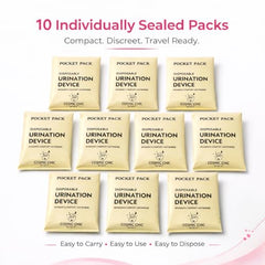 COSMIC CHIC Disposable Female Urination Device for Women | Portable, Leak-proof Stand and Pee Funnels for Women, Girls| Public Toilets, Travel, Camping, Hiking and Outdoor Activities (Pack Of 6)
