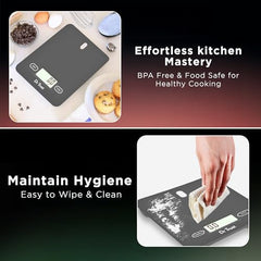 Dr Trust (USA) Electronic Kitchen Digital Scale Weighing Machine - 517 (Gray)