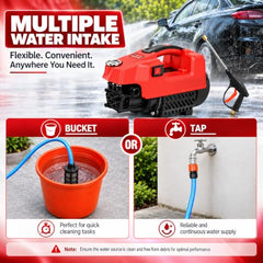COSS MAX CM200HD High Pressure Washer for Car, Bike, Home & Garden Cleaning, 3800W Induction Motor, 200 Bar, 10 L/Min Flow, 7M Hose, Portable Car Washing Machine with Spray Gun