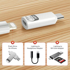 Verilux® Lighting to Type C Earphone Converter with Aluminum Alloy Housing