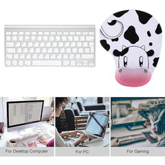 ZORBES® Mouse Pad with Wrist Support, Funny Cat Ergonomic Mouse Pad | I'm Fine Motivational Memo Design, Soft Gel Rest, Non-Slip Mouse Mat for Office Home