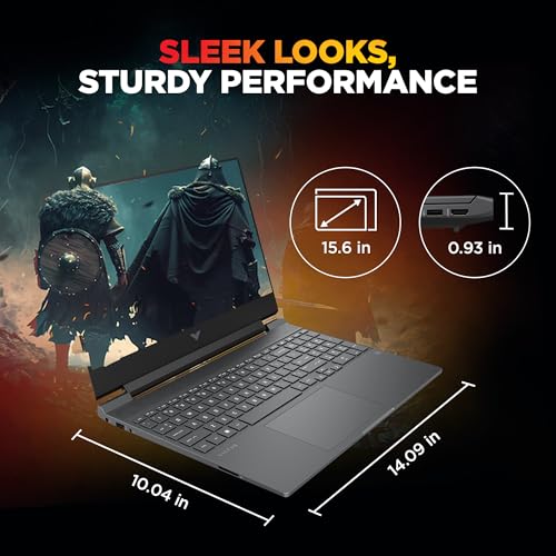 HP Smartchoice Victus, 13th Gen Intel Core i7-13620H, 8GB RTX 5050, 24GB DDR5(Upgradeable) 1TB SSD, 144Hz, FHD, 15.6''/39.6cm, Win11, M365* Office24, Mica Silver, 2.29kg, fa2309TX, RGB Gaming Laptop