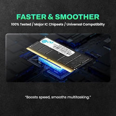EVM 16GB DDR5 Desktop RAM Memory | 4800MHz | PC5-38400 | Long-DIMM | 288-Pin | CL19 | 1.1V Low Voltage | High Speed Performance | Intel & AMD Compatible | 10 Year Warranty (EVMT16G4800U88P)