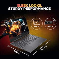 HP Victus, Intel Core 5 210H, 4GB RTX 3050 A (24GB DDR5, 512GB SSD) FHD, 144Hz, 300 nits, IPS, 15.6''/39.6 cm, Win11, M365* Office24, Mica Silver, 2.29kg, fa2500TX, Backlit, Gaming Laptop