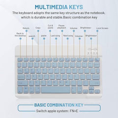 TRENDING Wireless Keyboard and Mouse Combo with Rechargeable Battery | Slim Compact Keyboard & Ergonomic Mouse | Bluetooth / 2.4GHz Wireless | Long Battery Life | Silent Typing & Clicking (Black)
