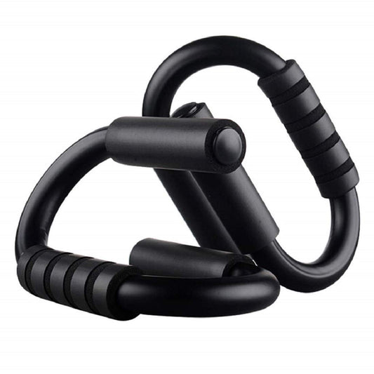 SYGA Steel Exercise Handle -Muscle Push up Stands-Athletics Push-Up Bars with Foam Padded Grips for Muscles Chest Women Men(Black)