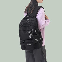 TS WITH TECHSUN College Laptop Backpack for Women & Teens with Zipper Pouch | School Bag for Girls 13-14 Years | 18 Inch Book Backpack | Travel School Bag, Tuition, Coaching (CAPYBARA - BROWN)