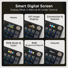 RK ROYAL KLUDGE S98 Wireless Mechanical Keyboard w/Smart Display & Knob