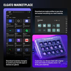 Elgato Stream Deck + White - Studio Controller with LCD Keys, Dials, and Touch Strip for Post Production in Adobe Premiere Pro, Photoshop, DaVinci Resolve, Final Cut Pro - Workflow Automation
