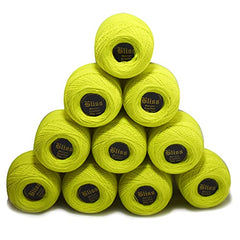 Dhruv Crafts Crochet Cotton Thread Yarn for Cross Stitch, Knitting, Embroidery & Craft Projects, Mercer Crochet Thread Ball, Shade B25 Red, 20 Gram, 0.5 MM Thickness, Sewing & DIY Supplies