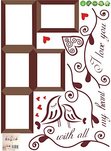 Syga Wall Stickers Picture Frame Brown