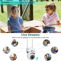 Maizic Smarthome Pack of 2 WiFi Mini PTZ Cameras 3MP | Dual Indoor/Outdoor Security Set, 360 Degree Pan-Tilt Zoom, Color Night Vision, Two-Way Audio, AI Motion Alerts, Multi-User Live View