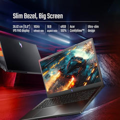 Acer Nitro V, AMD Ryzen 5 6600H Hexa-core Processor, NVIDIA GeForce RTX 3050-6GB GDDR6(16GB DDR5/512GB) IPS FHD, 15.6"/39.6cm, 165 Hz, Win 11 Home, Obsidian Black, 2.1KG, ANV15-41, Gaming Laptop