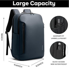 Red Lemon BANGE Venture 30L Laptop Backpack for Men & Women | Large Backpack with YKK Zippers | Water-Resistant, Durable Oxford & Nylon Fabric Fits 15.6" Laptops for Office & Travel (Black)