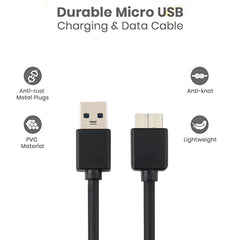 SYGA USB3.1 Type C USB 3.0 2.0 Type Male A Micro B Mini USB (30 CM)