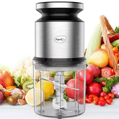 Pigeon Ultra Fast Electric 300 Watts Electric Chopper For Kitchen, Twin Blade Technology, 600 Ml 'Chop-N-Store' Plastic Bowl With Lid, Vegetable Chopper, Cutter, Chop, Mince, Dice, Whisk, Blend, Red