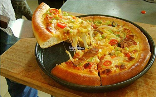 SYGA Stainless Steel Pizza Shovel Knife Pie Server Hand Tool with Wooden Handle