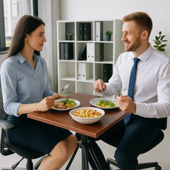eStand Height Adjustable Multipurpose Table for Seating and Standing Posture(Straight Height Adjustable Table, Black, 72-112 Cms)