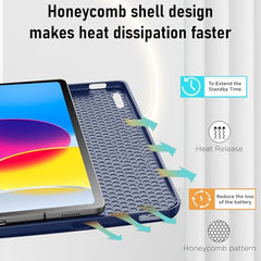 Robustrion Cover for iPad 11th Generation (A16) / 10th Gen Cover Case with [Right Side Pencil Holder] [Auto Sleep Wake] [Soft Back] (2022/2025), Case for iPad 11th 11"/ 10th 10.9" - Yellow