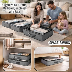 Storite Medium PVC Underbed Storage Bag with Handles Clear Window