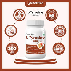 Biotrex Nutraceuticals L-Tyrosine 500mg - 60 Capsules