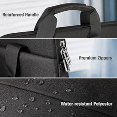hirTa Ship 17.3 inch Laptop Messenger Sleeve Case Cover (Charcoal Black)