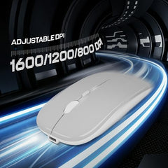 Geonix Opal A11 Optical Wireless Mouse | High Precision Tracking, Silent Click, 3 DPI Modes, Type-C Rechargeable, 10 m Range, 4-Button Ergonomic Design
