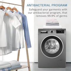 Bosch 10.5/6 KG Inverter Fully Automatic Front Load Washer Dryer (WNA2E4U1IN, 1400 RPM, 14 Wash Programs, LED touch display, Wash & Dry in 60 Mins, Cast Iron Grey)