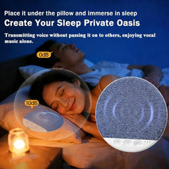 Bluetooth Pillow Speaker for Sleeping | Wireless Under Pillow Sleep Speaker with White Noise & Stereo Sound | Portable Mini Speaker for Side Sleeper,Bedside,Travel & Relaxation | Blue 1pc