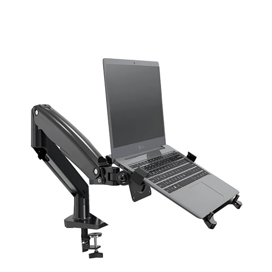SYGA NB F80-FP Adjustable Laptop Monitor Mount, 10-17 Inches, Load Capacity 2-9KG, Gun Black