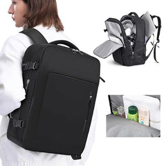 Red Lemon Bange Urban Pack Laptop Backpack for men and women | Multi-Compartment Water Resistant Business Travel Laptop Backpack upto 17" (Black N)