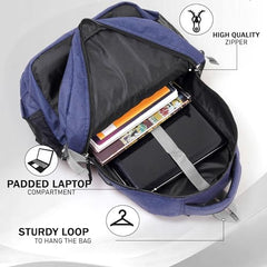 S.B. Collection Bags Unisex Usb Waterresistance Office/Business/College Daily Use Helping hand Backpack 32L Laptop Backpack (Grey Pro Plus)