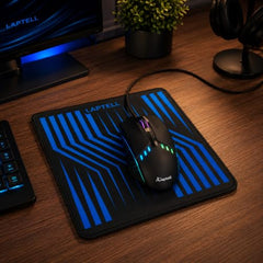 Laptell Gaming Mouse Pad with Smooth Fabric Surface & Non-Slip Rubber Base | Waterproof Washable Mat for Laptop, Desktop & Gaming Mouse | High-Speed Tracking, Portable Design – Retro 90s